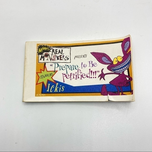 NICKELODEON Real Monsters Oblina 6" Plush & 2 Real Monster Flip Books Vintage - Picture 5 of 9